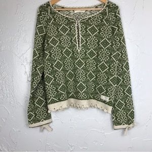 Odd Molly close knit sweater w drawstring in back